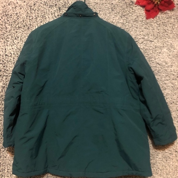 - LANDS END Womens Squall Parka/Coat-Size 1 X Fleece-Lined Green - Picture 7 of 9